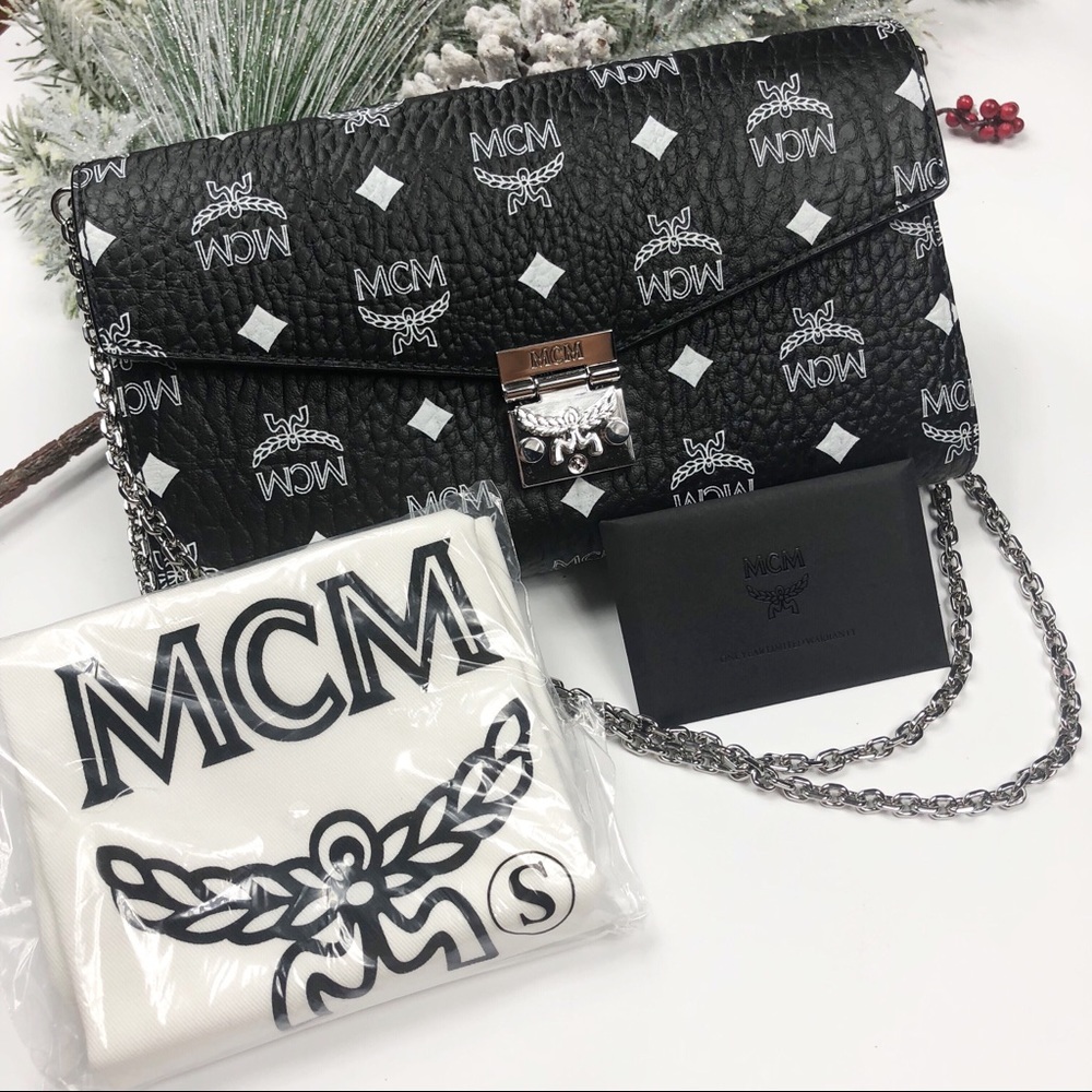 MCM Millie limited edition clutch purse bag black - Picture 2 of 8